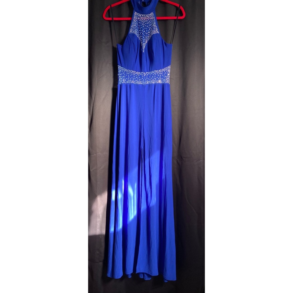 Royal Blue Prom Dress (w/ slit in middle)